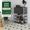 Gabinete de Revista abatible estilo tronco Gabinete lateral para sala de estar Estante de almacenamiento estilo japonés Librero Gabinete tipo cubo Almacenamiento para el hogar Gabinete de almacenamiento nórdico