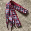 Cordones a cuadros de 2.5 cm estilo británico cordones de tela escocesa zapatos de lona zapatos de cuero cordones para mujer
