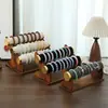 Soporte de Exhibición de Joyería de Madera Maciza de Gran Capacidad para Collares, Pulseras, Brazaletes, Adornos, Gomas para el Cabello, Anillos para el Cabello, Relojes, Estante de Almacenamiento