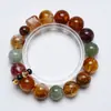 [el Originador] Pulsera de Cristal Amarillo Natural Torre para Mujer Más Fácil de Combinar Flor de Pegamento Rojo Pulsera de Cristal Verde Cabello Venta al por Mayor