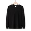 Sudadera de algodón de otoño para hombre, de alta gama, de marca, informal, holgada, de manga larga, con cuello redondo
