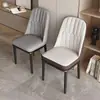 Cadeiras de Jantar Estofadas Atacado para Hotéis, Cadeiras Minimalistas Modernas com Encosto para Cafés, Salões de Unhas e Restaurantes, Cadeiras de Estilo Moderno