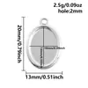 Acero Inoxidable 304 Colgante Oval Sencillo Transfronterizo Base para Colgante Accesorios DIY Accesorios para Collares Pulseras En Stock