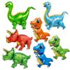 Nuevo globo de aluminio de dinosaurio de dibujos animados de pie, decoración para fiesta de cumpleaños infantil, globo de Estegosaurio Tiranosaurio al por mayor