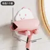 Estante para Secador de Pelo Adhesivo sin Rastro, sin Taladro para Baño, Estante de Almacenamiento de Artículos Montado en la Pared, Soporte Multifuncional perezoso para Teléfono Móvil