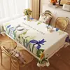 Mantel rectangular estilo americano, impermeable y a prueba de aceite, mantel de comedor sin lavado, nuevo modelo 2025, lujo ligero con sensación de alta gama, tapete protector para escritorio