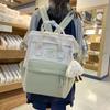 Mochila portátil con clip estampado nuevo estilo Harajuku mochila escolar para estudiantes de secundaria nueva mochila venta al por mayor marea