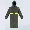 No muy largo, no muy corto, protección laboral, sanidad, adulto, resistente a los arañazos, impermeable contra tormentas, longitud media, estilo cortavientos, impermeable duradero, para ir al trabajo
