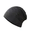 Gorro Baotou de Color Sólido Transfronterizo, Gorro de Punto Primavera y Verano, Gorro de Dormir para Confinamiento, Gorro Cálido y Frío, Gorro de Cúpula Doble Capa, Gorro de Felpa para Hombre