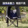 Silla plegable simple personalizada y portátil para camping al aire libre, pesca, bocetos, con bolsillo lateral y respaldo