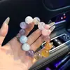 Pulseira de Cristal Colorida Dopamina Duobao Candy Estrela Cristal Duobao Ametista Natural Água-Marinha