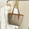 Bolsa Popular para Mujer Transfronteriza 2025, Bolso Tote de Moda y Alta Calidad, Bolso de Hombro Versátil Simple Estampado de Gran Capacidad