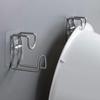 Estante para Lavabo Inodoro Almacenamiento de Baño Almacenamiento de Tina Gancho de Pared Gancho Fuerte con Adhesivo Colgador Estante Colgante para Tina
