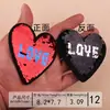 Atacado de Fábrica Patches Bordados, Bordado com Lantejoulas, Bordado com Lantejoulas Reversíveis, Patches Versáteis para Roupas com Rosto Sorridente de Amor