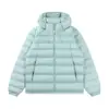Inverno 2026 Nova Jaqueta Puffer Masculina Lisa Quente Canelada Moda Jovem Casual com Capuz Casaco de Algodão Peça de Roupa Externa