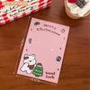 Tengyi Original Linda Tarjeta de Navidad de Cachorro de Dibujos Animados Tarjeta Posterior Embalaje para Niña Tarjeta Base Decorativa Material de Embalaje Cartón