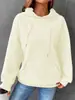 Comercio Exterior Otoño e Invierno Ropa de Mujer Nueva Sudadera con Capucha de Punto Waffle de Manga Larga con Estampado de Letras, Corte Holgado, Estilo Transfronterizo Europeo y Americano, Talla Europea