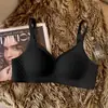 Roupa íntima feminina plus size de verão sem costura, sensação de pele nua, para seios grandes, com bojo pequeno reunido, suporte superior sem aro de metal, acessório de suporte macio, sutiã para seios para mulheres