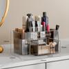 Caja de Almacenamiento Transparente Casual Estilo Japonés Organizador de Escritorio para Cosméticos Portalápices Cubo de Almacenamiento para Brochas de Maquillaje Accesible Lujo Sensación de Alta Gama para Mujeres
