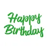 Banner Feliz Cumpleaños Transfronterizo Tema Fiesta de Cumpleaños Decoración Interior y Exterior Banner de Letras Suministros