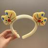 Diadema Especial para Lavar la Cara, Diadema Divertida de Otoño e Invierno con Diseño de Oso Lindo, Cinta para el Pelo, Horquilla, Accesorios para el Pelo, Tocado de Felpa