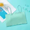 Nova Camisola Tubo de Seda Gelada com Costas Bonitas, Anti-Exposição, Faz Seios Pequenos Parecerem Menores, Sutiã Base Envolvente para Mulheres, Estilo Coreano Sutiã para Meninas