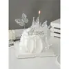 2026 Decoración de Pastel Corona para el Día de la Madre Hada Mamá Lazo de Diamante Inserto de Perla Adorno de Decoración para Hornear