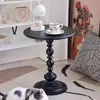 Mesa auxiliar simple para sala de estar, mesita de noche de arte en hierro, mesa redonda pequeña para balcón, mueble lateral para sofá, mesa de centro pequeña creativa para el hogar