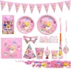 Temática de Mar Profundo Tiburón Baby Shark Decoración para Fiesta de Cumpleaños Infantil Vajilla Día del Niño