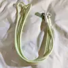 Pingente de nuvem de desenho animado, cordão transversal com corrente longa trançada e clipe, adequado para capas de celular, bolsas e chaveiros para mulheres