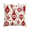 Capa de Almofada de Natal Árvore de Natal Floco de Neve Amazon Transfronteiriço Xiyin Dropshipping Sofá Sala de Estar Decoração Capa de Almofada de Natal