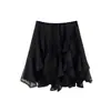 Falda de Tul Irregular de Encaje Retro Dulce y Elegante Coreana Transfronteriza Falda Corta para Mujer Venta al por Mayor