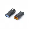 04T-Jwpf-Vsle (Negro) Conector Macho Swpt-001T-P025 de 4 Orificios Negro Enchufe de 4 Pines
