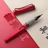 Pluma Estilográfica Portátil de Punta Suave para Principiantes con Cartucho de Tinta, Pluma Pincel Estilo Pluma, Pluma Pequeña para Caligrafía, Pluma Recargable de Punta Suave para Copiar Escrituras y Caligrafía