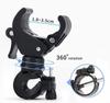 Soporte de Montaje Conveniente Cilindro de Aire Soporte de Alta Resistencia Soporte Universal para Linterna Bicicleta Clip de Luz Giratorio 360 Grados