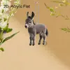 Juego de 4 Adornos Colgantes Decorativos Acrílicos Planos 2D Nuevos Transfronterizos para Coche Decoración de Interiores de Coche Simple y Elegante