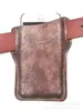 Bolso clásico de cuero con destellos de estrella para teléfono móvil, bolsa de cintura portátil para exteriores, funda protectora para teléfono móvil, bolsa de almacenamiento para teléfono móvil