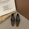 Zapatos de Mujer Chuyuji con Estampado de Leopardo que Aumentan la Altura 2026 Nuevos Zapatos Mary Jane con Correa de Lazo Francesa para Primavera y Otoño