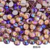 Não. 30 fundo plano diamante de vidro strass diy jóias de unhas redondas de cristal pedra caso do telefone móvel boneca vara broca cerca de 6,5 milímetros