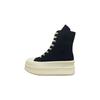 Zapatos de Lona de Caña Alta para Mujer 2025 Verano y Otoño Nuevos Botines Cortos con Plataforma Nicho con Cordones para Aumentar la Altura Tenis de Estudiante de Plataforma de Tendencia