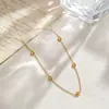 Collar Europeo y Americano de Lujo Accesible con Borlas de Doble Capa y Nariz de Cerdo de Acero de Titanio para Mujer, Cadena Larga Exquisita de Gama Alta Apilada para Otoño e Invierno