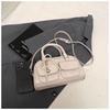 Bolso Satchel Casual Transfronterizo Bolso Boston para Mujer 2025 Nuevo Estilo Coreano Simple y Versátil Lazo Hombro Bandolera