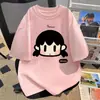 Camiseta de Manga Corta de Dibujos Animados para Niños 2026 Nuevo Estilo de Verano Tops Lindos y Elegantes para Niños de Edad Media y Mayores, Camisetas de Algodón de Manga Media de Moda para Niñas
