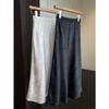 Falda estilo nacional chino de satén jacquard, adelgazante, de cintura alta, corte A, para mujer, verano, D0722B
