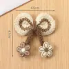 Novos Acessórios de Cabelo Flor de Pérola Renda Cor Contrastante Café com Leite Retro Outono e Inverno Bolsas de Roupa Acessórios DIY
