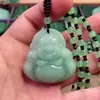 Nuevo Buda sonriente, valiente Guanyin, dragón, marca, collar alto, suéter, cadena, colgante, joyería escénica, regalo al por mayor