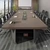 Mesa de Reunión Mesa Larga Mesa Grande Simple Moderna Mesa de Entrenamiento Mesa Rectangular Larga Banda Mesa de Sala de Conferencias Juego de Mesa y Sillas