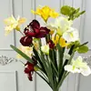 Grande flor de íris artificial com um toque de luxo para decoração de casa e sala de estar, flores artificiais para atacado para comércio exterior transfronteiriço