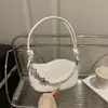 Bolsa de Hombro para Mujer Tendencia Estilo Coreano Ins 2026 Primavera Color Caramelo Cadena de Perlas Bolso de Axila Bolso de Hombro Dulce de Moda