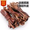Corda de couro faça você mesmo corda de couro de vaca 5mm de largura corda de couro marrom curvada pulseira colar bagagem material feito à mão fabricantes